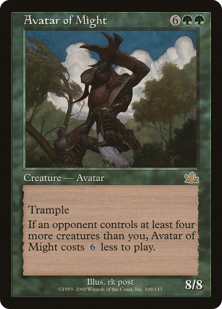 Magic: The Gathering - Avatar of Might - Prophecy
