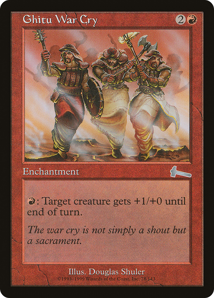 Magic: The Gathering - Ghitu War Cry - Urza's Legacy