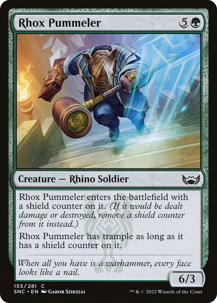 Magic: The Gathering - Rhox Pummeler Foil - Streets of New Capenna