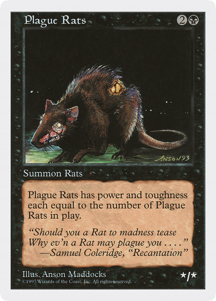Magic: The Gathering - Plague Rats - Fifth Edition
