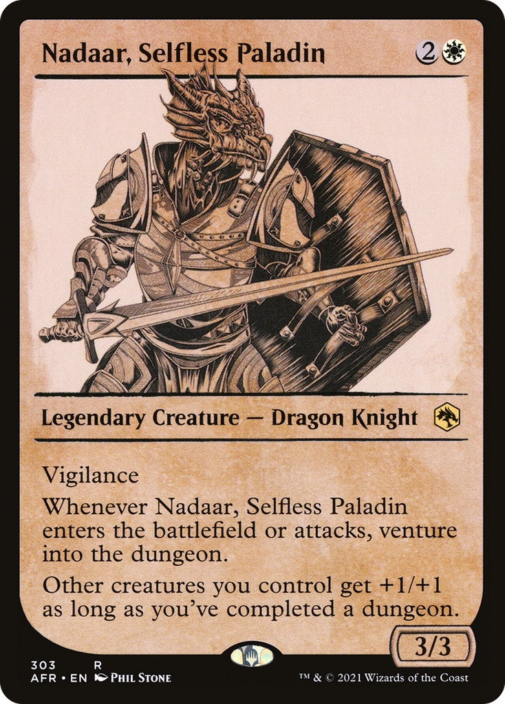 Magic: The Gathering - Nadaar, Selfless Paladin Foil - Adventures in the Forgotten Realms