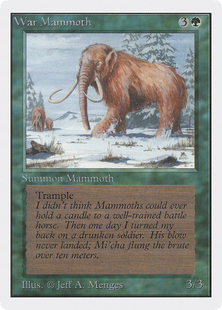 Magic: The Gathering - War Mammoth - Unlimited Edition