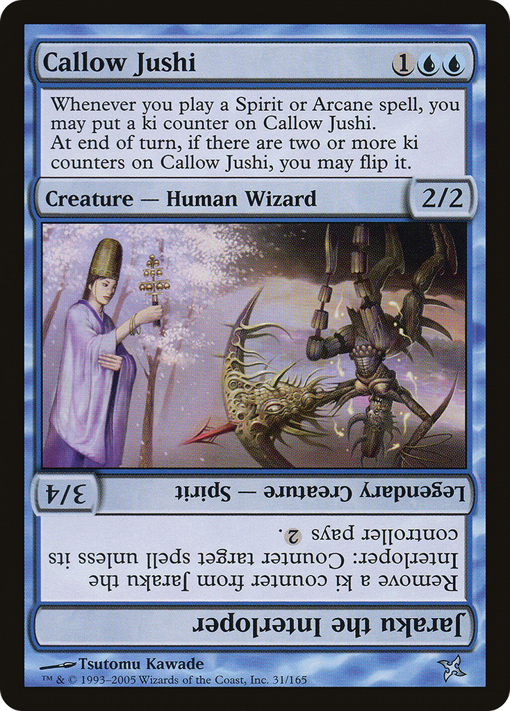 Magic: The Gathering - Callow Jushi // Jaraku the Interloper - Betrayers of Kamigawa