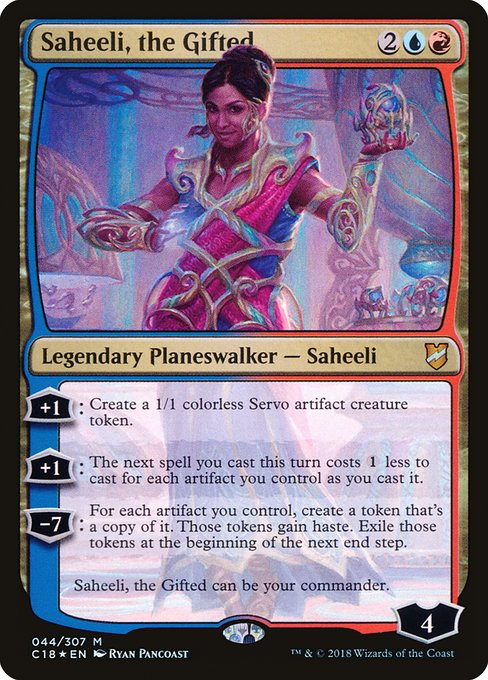 Magic the Gathering - Saheeli, the Gifted Foil - Commander 2018