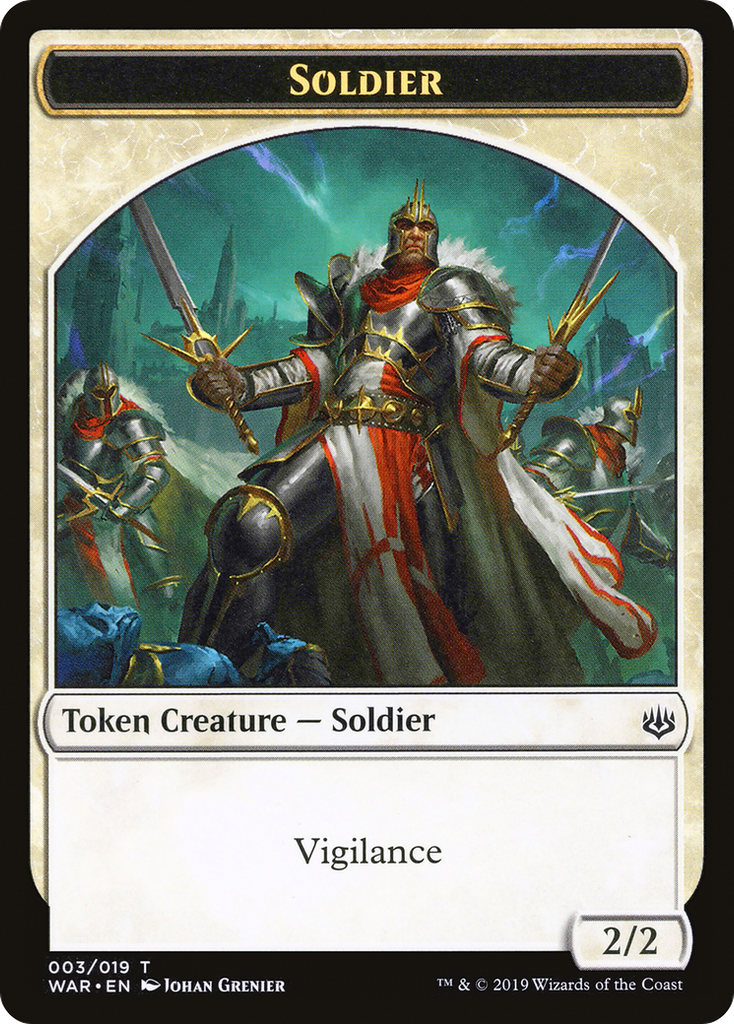 Magic: The Gathering - Soldier Token - War of the Spark Tokens