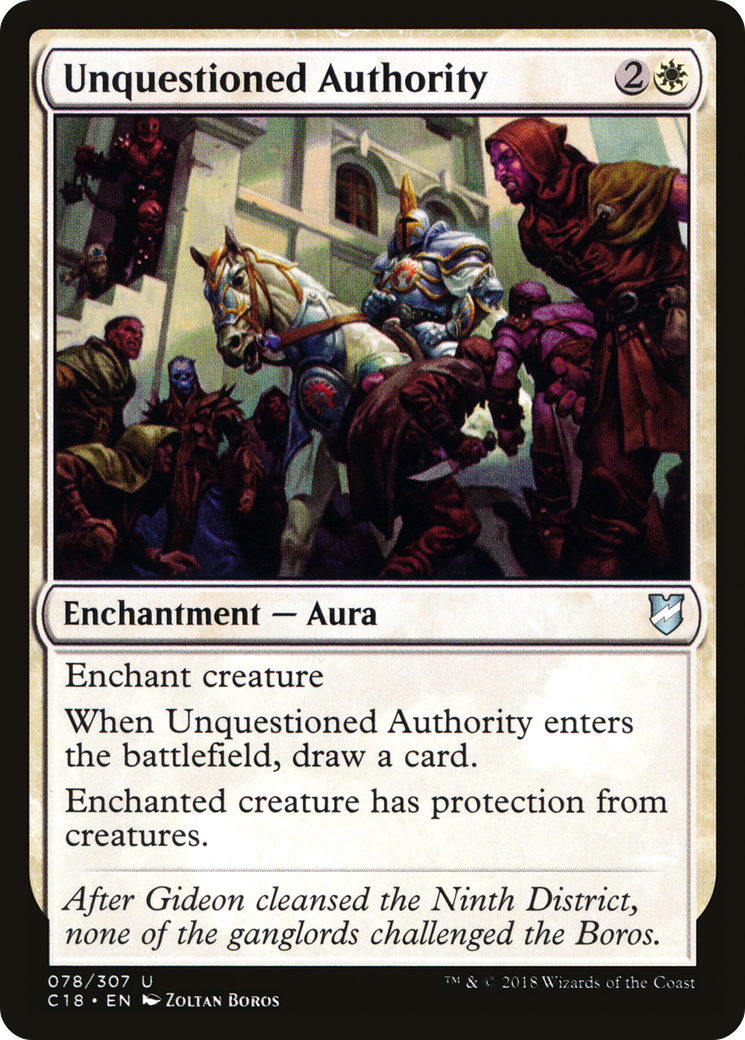 Magic: The Gathering - Unquestioned Authority - Commander 2018