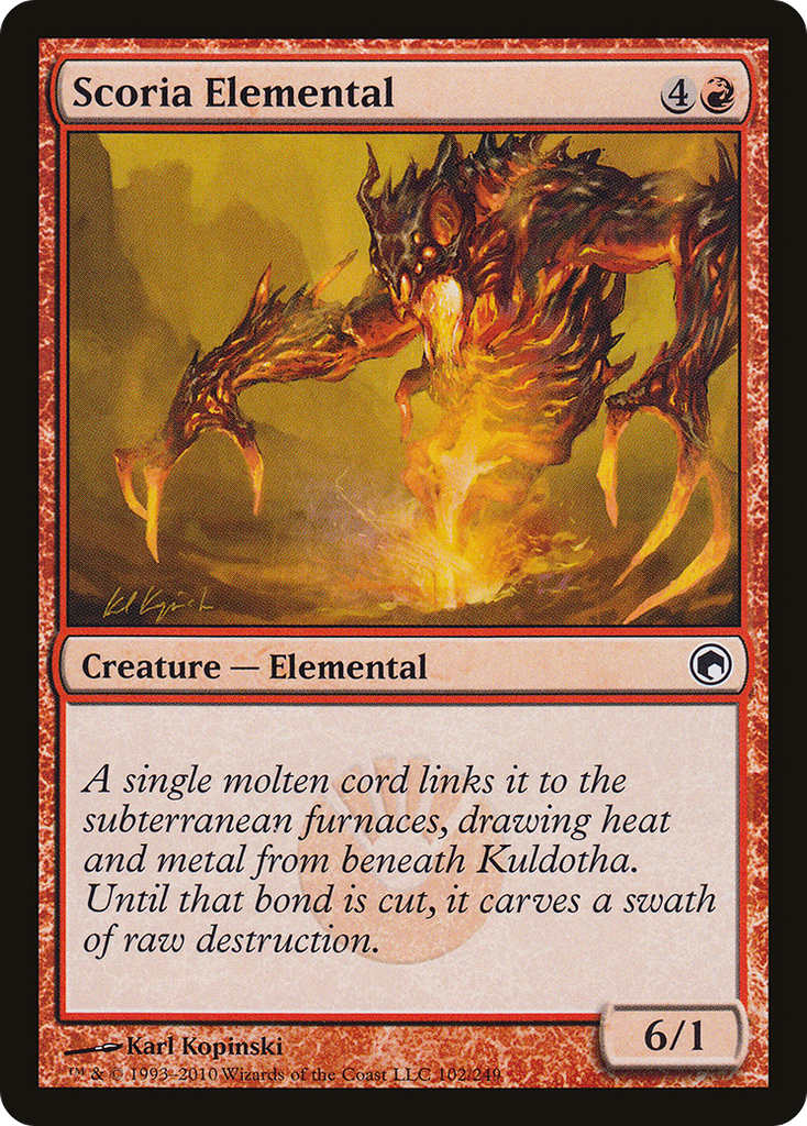 Magic: The Gathering - Scoria Elemental - Scars of Mirrodin