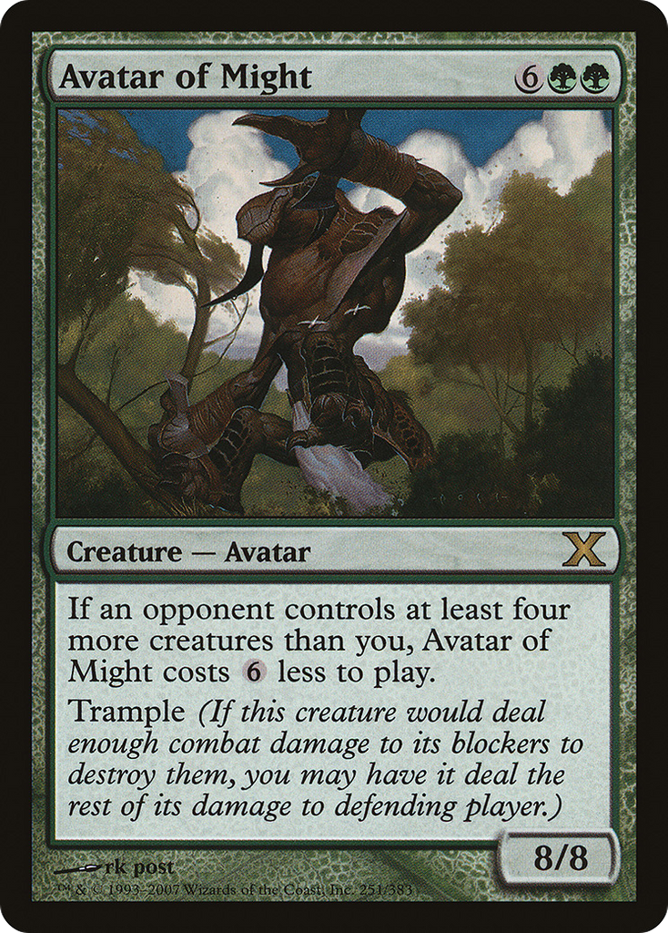 Magic: The Gathering - Avatar of Might - Tenth Edition