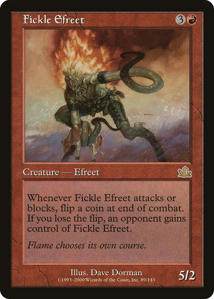Magic: The Gathering - Fickle Efreet - Prophecy