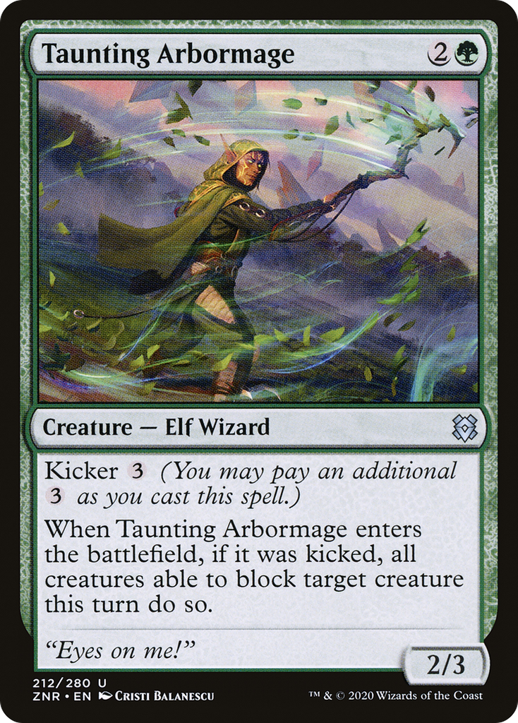 Magic: The Gathering - Taunting Arbormage - Zendikar Rising