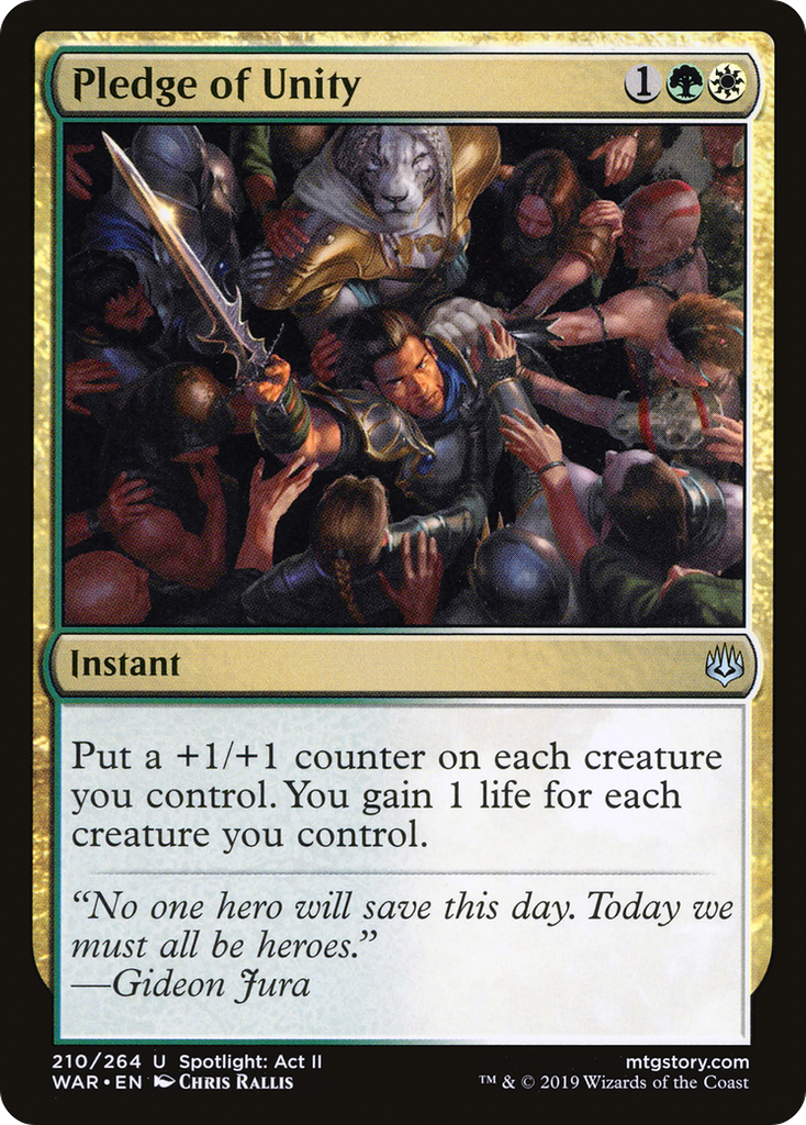 Magic: The Gathering - Pledge of Unity - War of the Spark