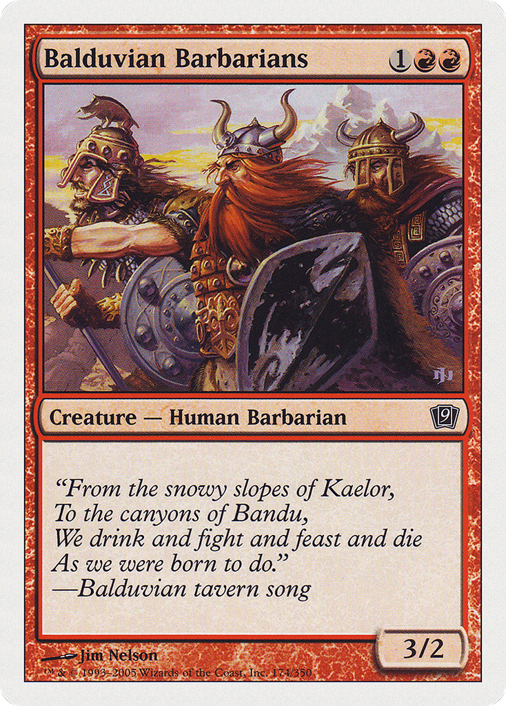 Magic: The Gathering - Balduvian Barbarians - Ninth Edition
