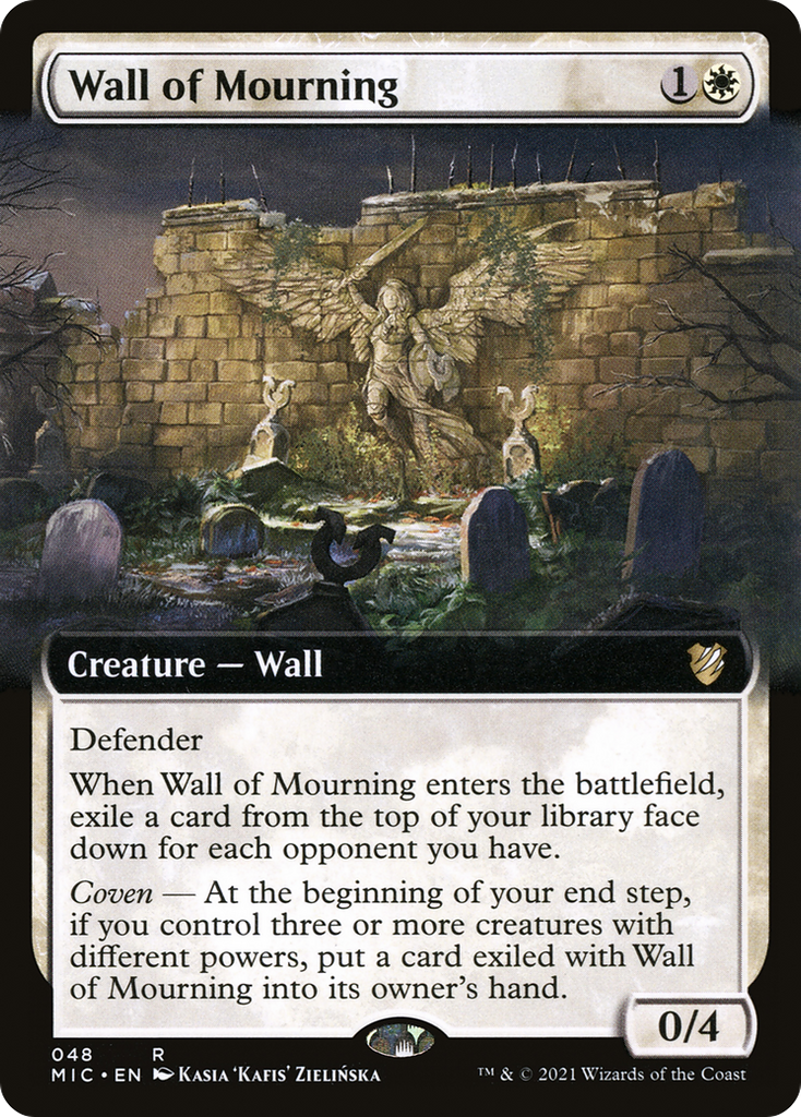 Magic: The Gathering - Wall of Mourning - Midnight Hunt Commander