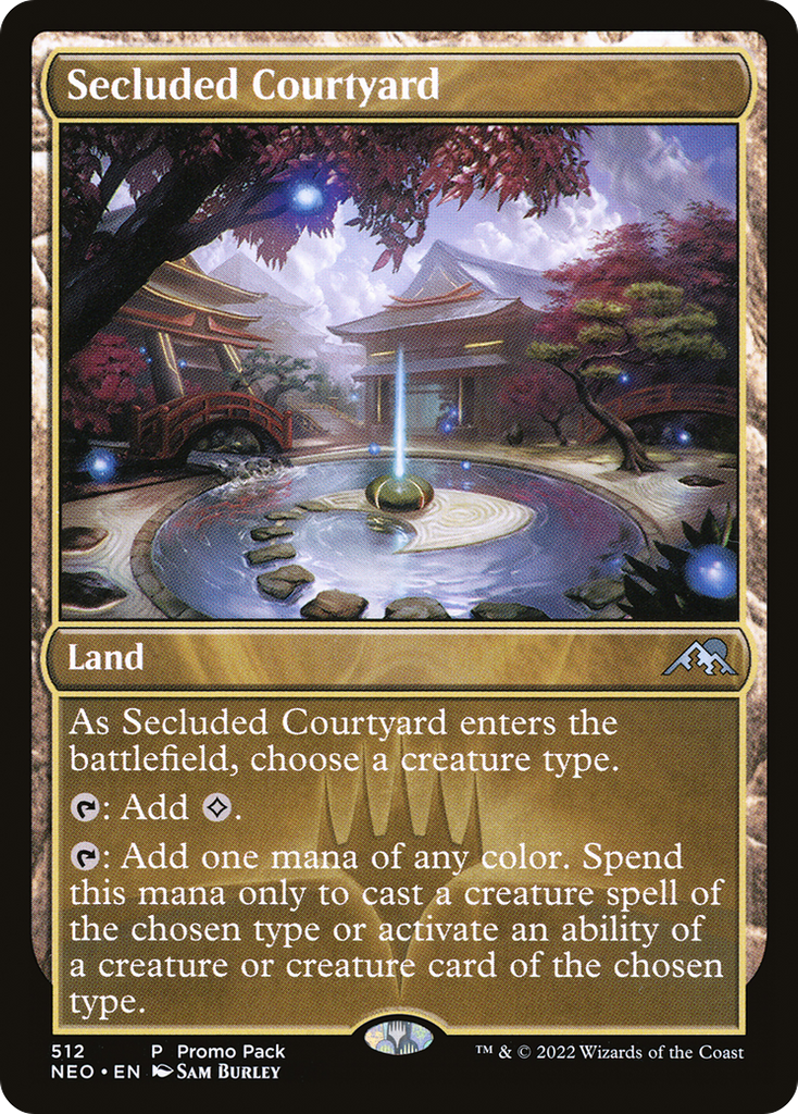 Magic: The Gathering - Secluded Courtyard Foil - Kamigawa: Neon Dynasty