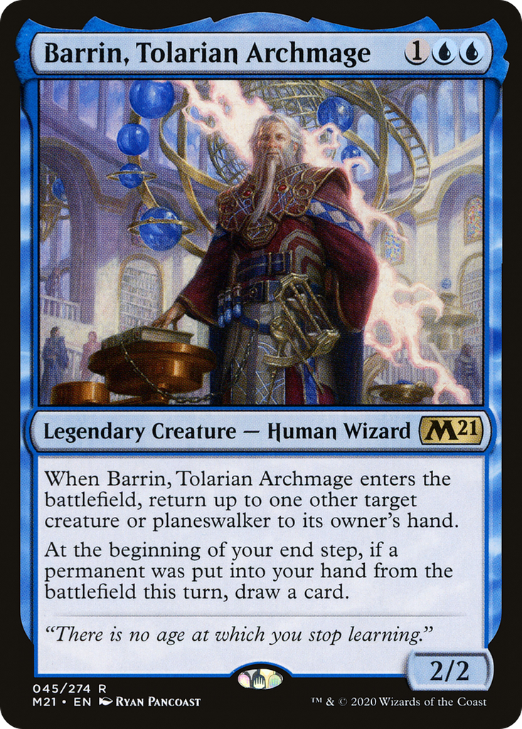 Magic: The Gathering - Barrin, Tolarian Archmage - Core Set 2021