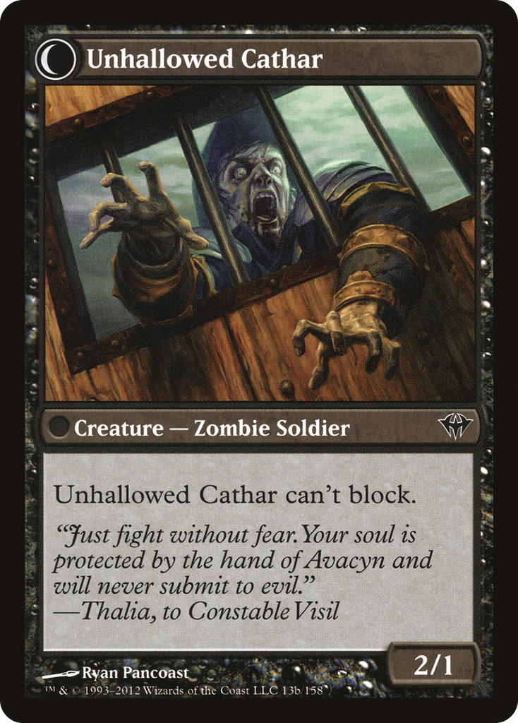 Magic: The Gathering - Loyal Cathar // Unhallowed Cathar - Dark Ascension
