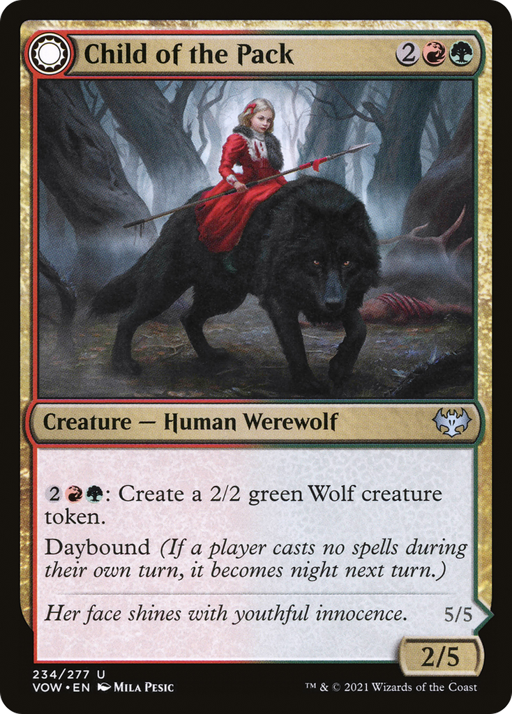 Magic: The Gathering - Child of the Pack // Savage Packmate - Innistrad: Crimson Vow