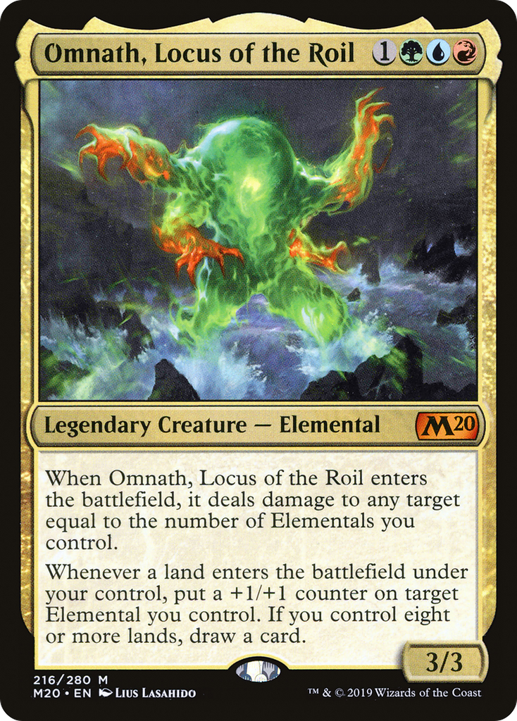 Magic: The Gathering - Omnath, Locus of the Roil - Core Set 2020