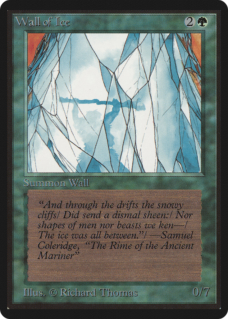 Magic: The Gathering - Wall of Ice - Limited Edition Beta