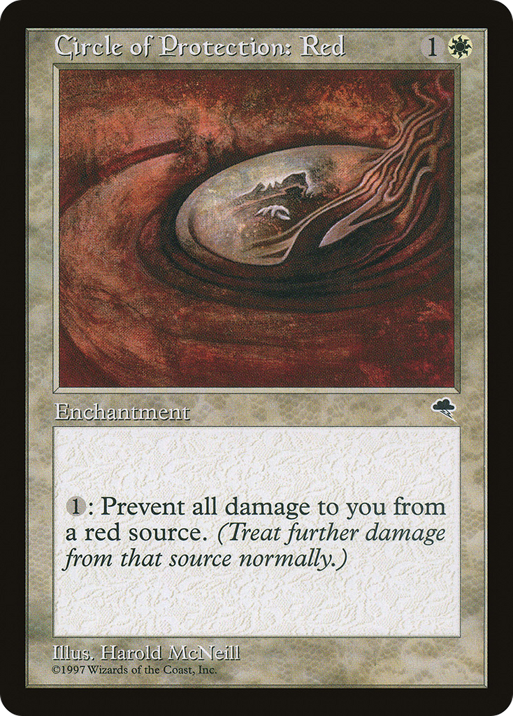 Magic: The Gathering - Circle of Protection: Red - Tempest