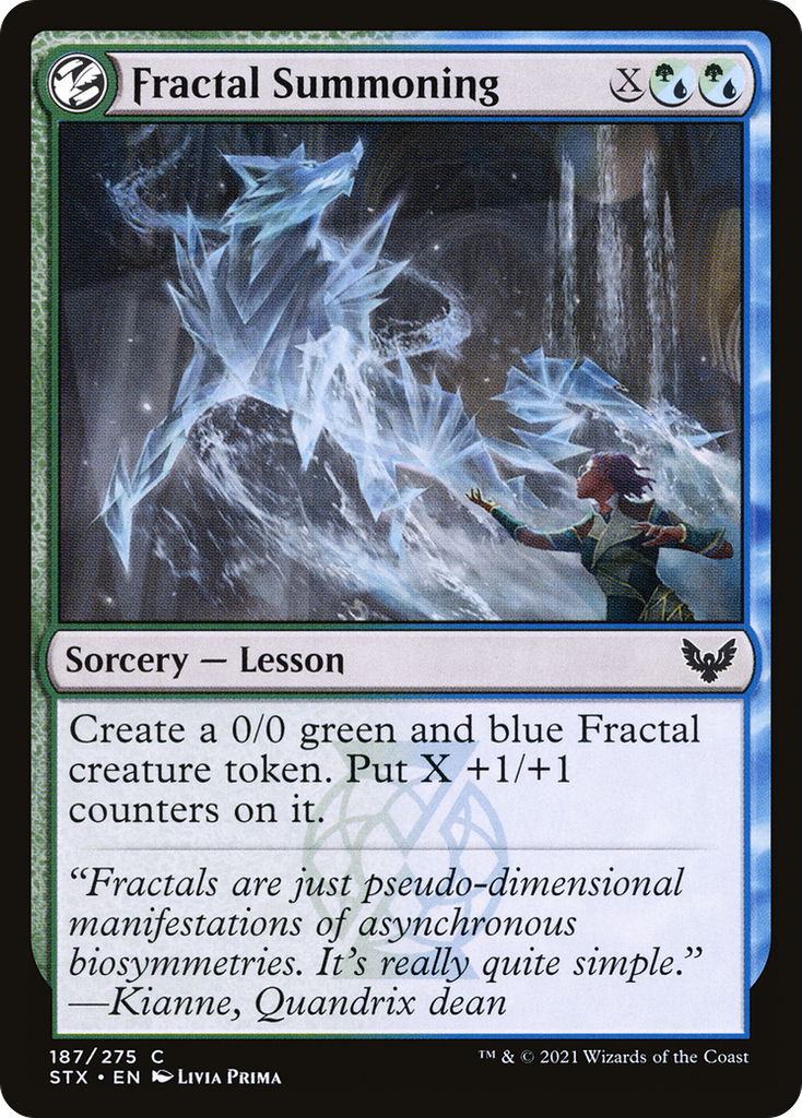 Magic: The Gathering - Fractal Summoning Foil - Strixhaven: School of Mages