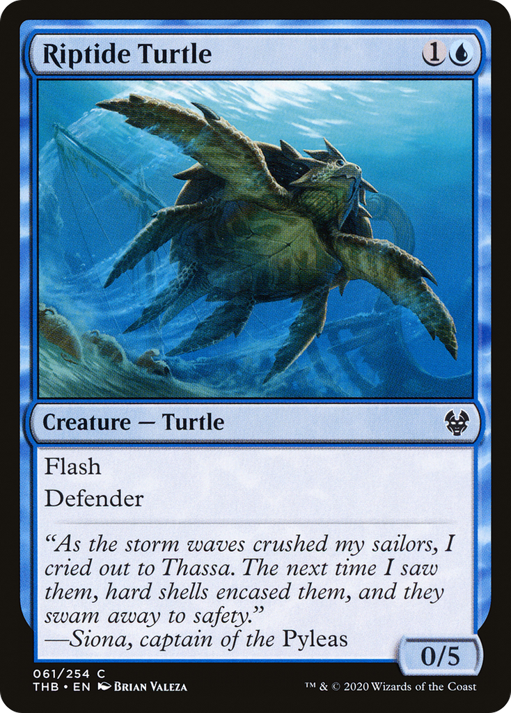 Magic: The Gathering - Riptide Turtle Foil - Theros Beyond Death