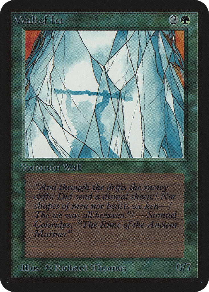 Magic: The Gathering - Wall of Ice - Limited Edition Alpha
