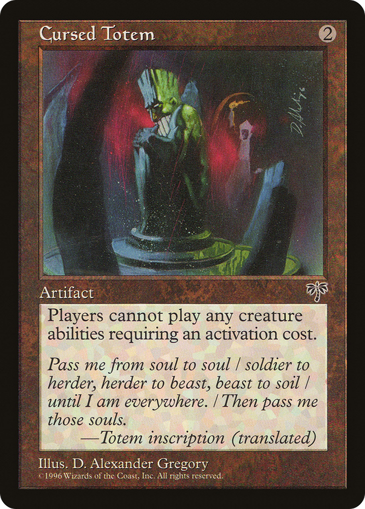 Magic: The Gathering - Cursed Totem - Mirage