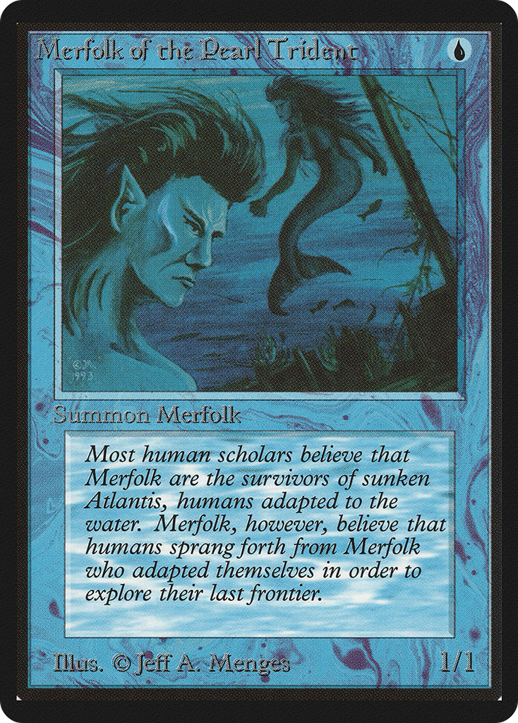 Magic: The Gathering - Merfolk of the Pearl Trident - Limited Edition Beta