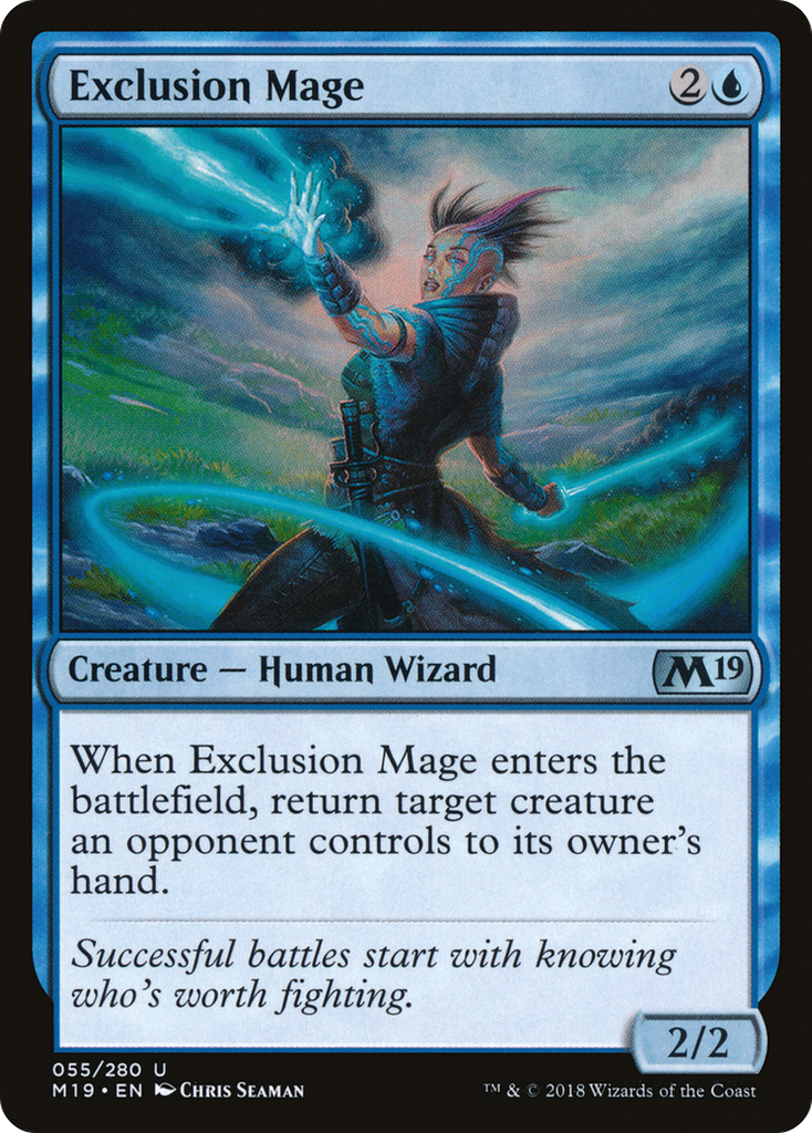 Magic: The Gathering - Exclusion Mage - Core Set 2019