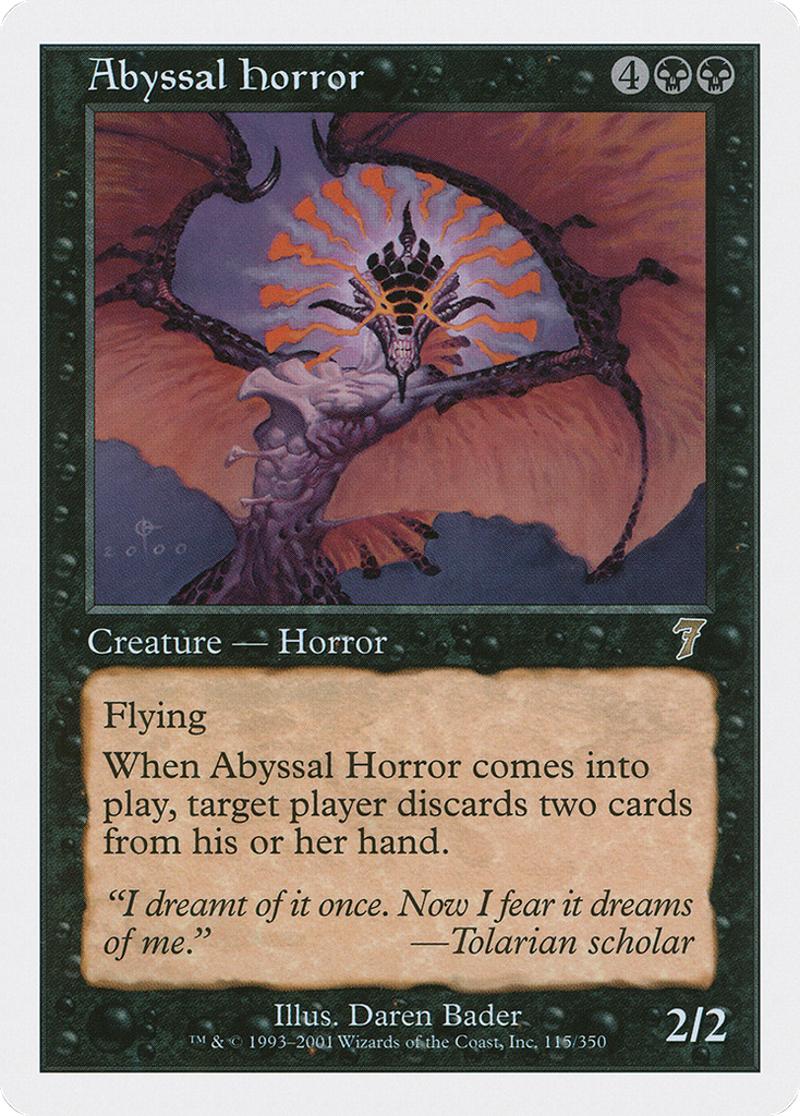 Magic: The Gathering - Abyssal Horror - Seventh Edition