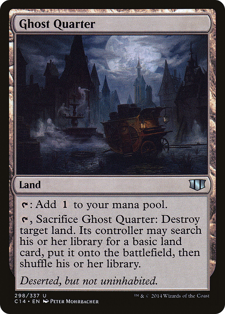 Magic: The Gathering - Ghost Quarter - Commander 2014