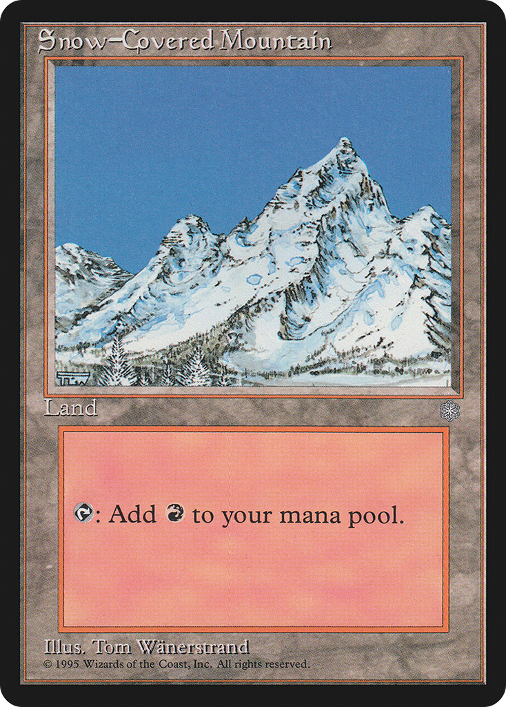 Magic: The Gathering - Snow-Covered Mountain - Ice Age