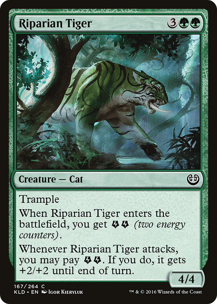 Magic: The Gathering - Riparian Tiger - Kaladesh