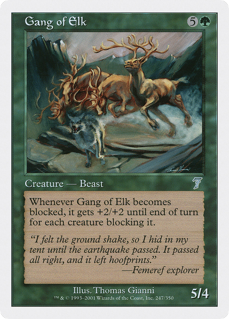 Magic: The Gathering - Gang of Elk - Seventh Edition