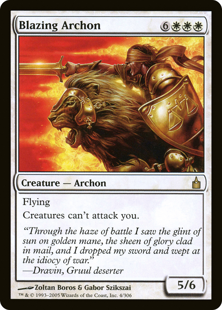 Magic: The Gathering - Blazing Archon - Ravnica: City of Guilds