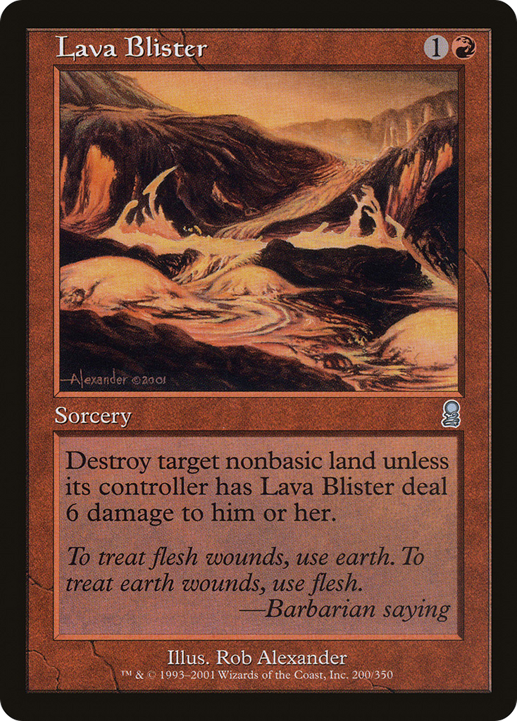 Magic: The Gathering - Lava Blister - Odyssey