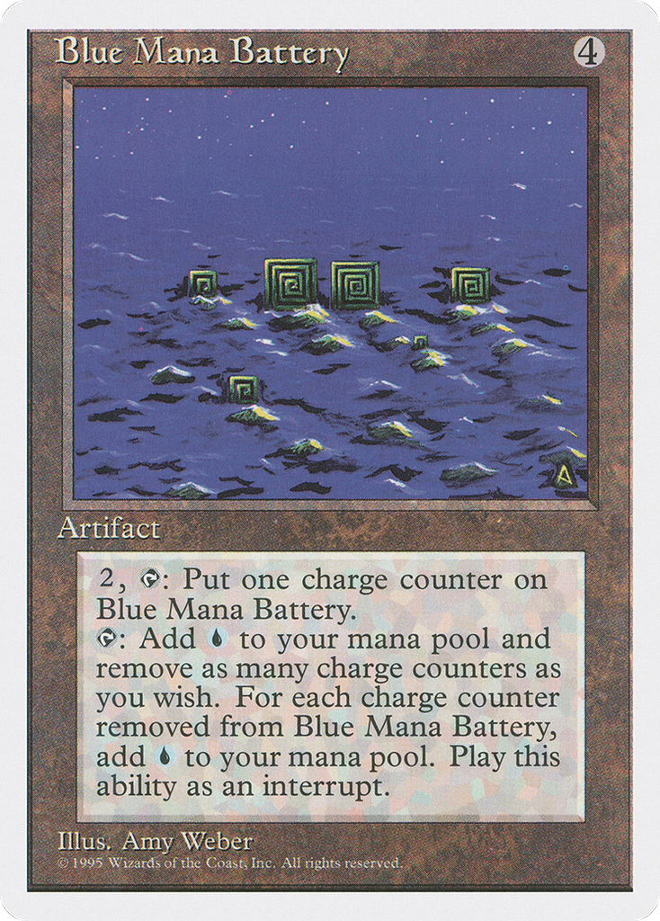 Magic: The Gathering - Blue Mana Battery - Fourth Edition