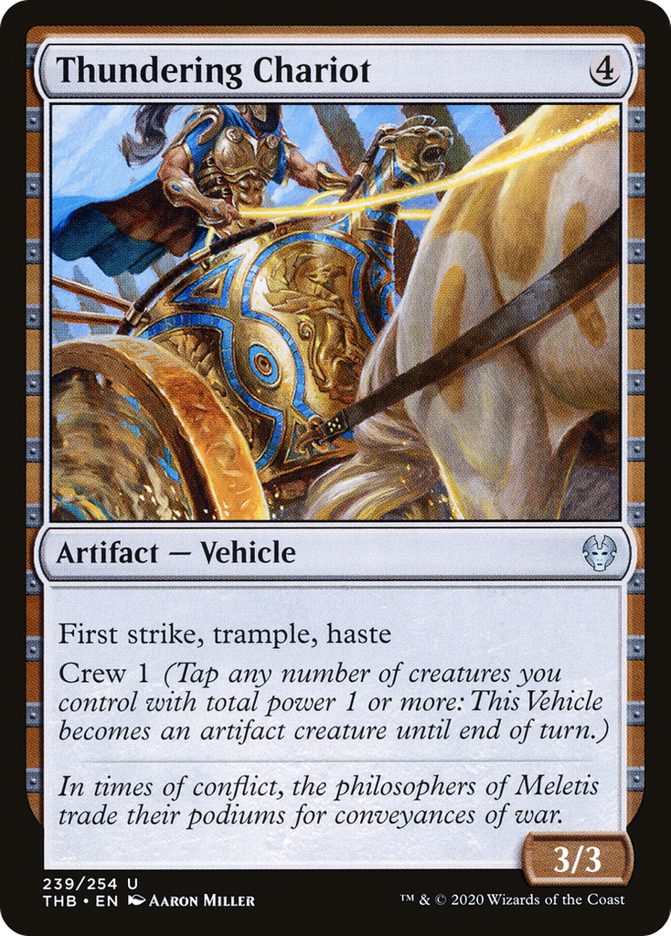 Magic: The Gathering - Thundering Chariot Foil - Theros Beyond Death