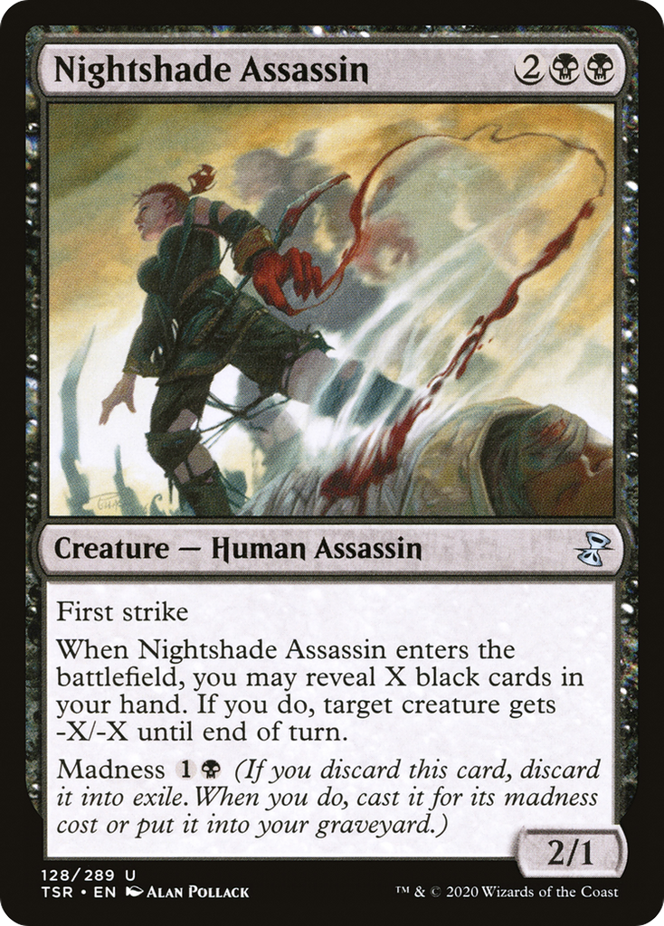 Magic: The Gathering - Nightshade Assassin - Time Spiral Remastered