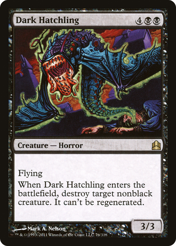 Magic: The Gathering - Dark Hatchling - Commander 2011