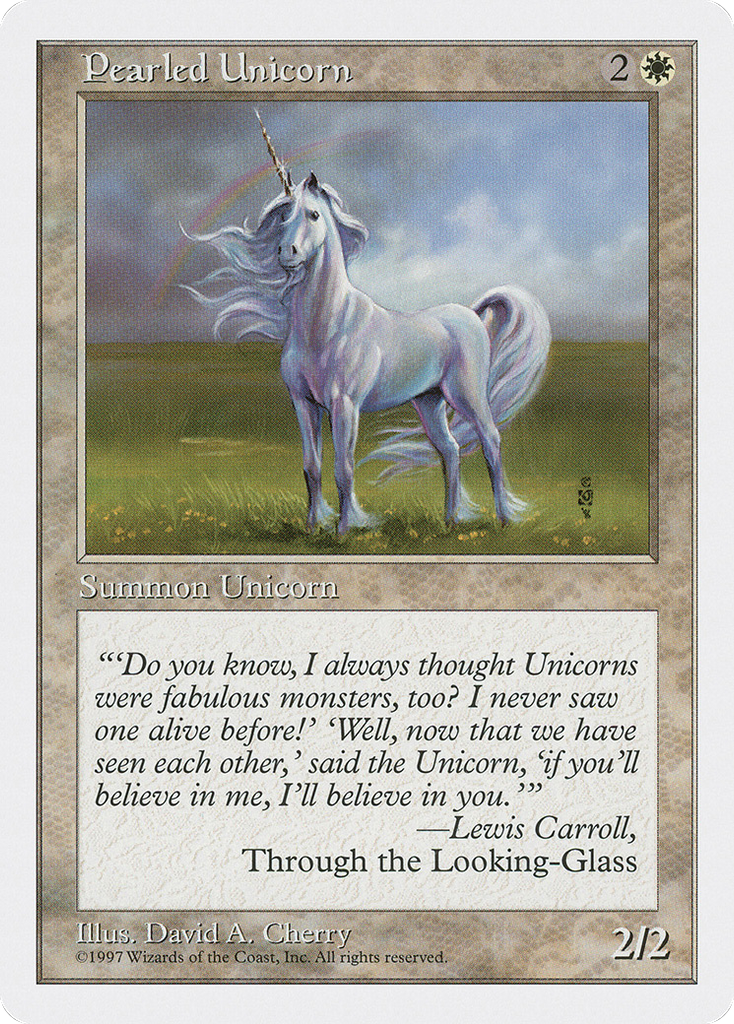 Magic: The Gathering - Pearled Unicorn - Fifth Edition