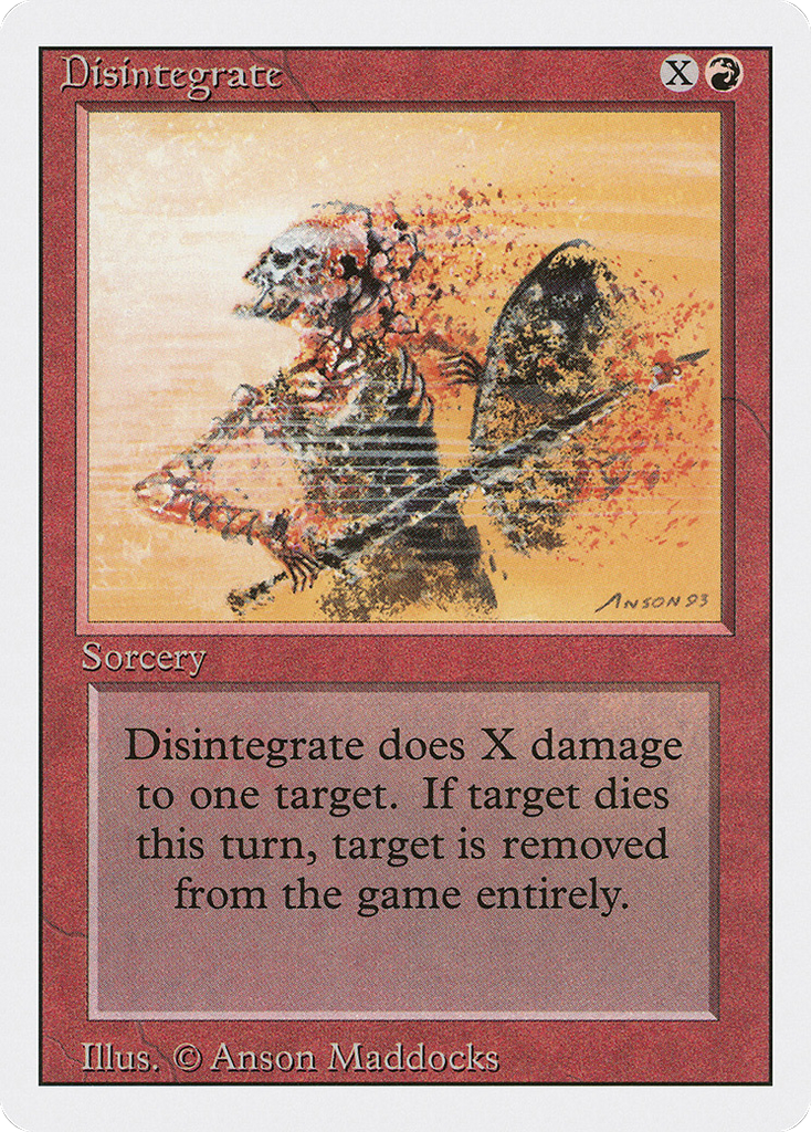 Magic: The Gathering - Disintegrate - Revised Edition