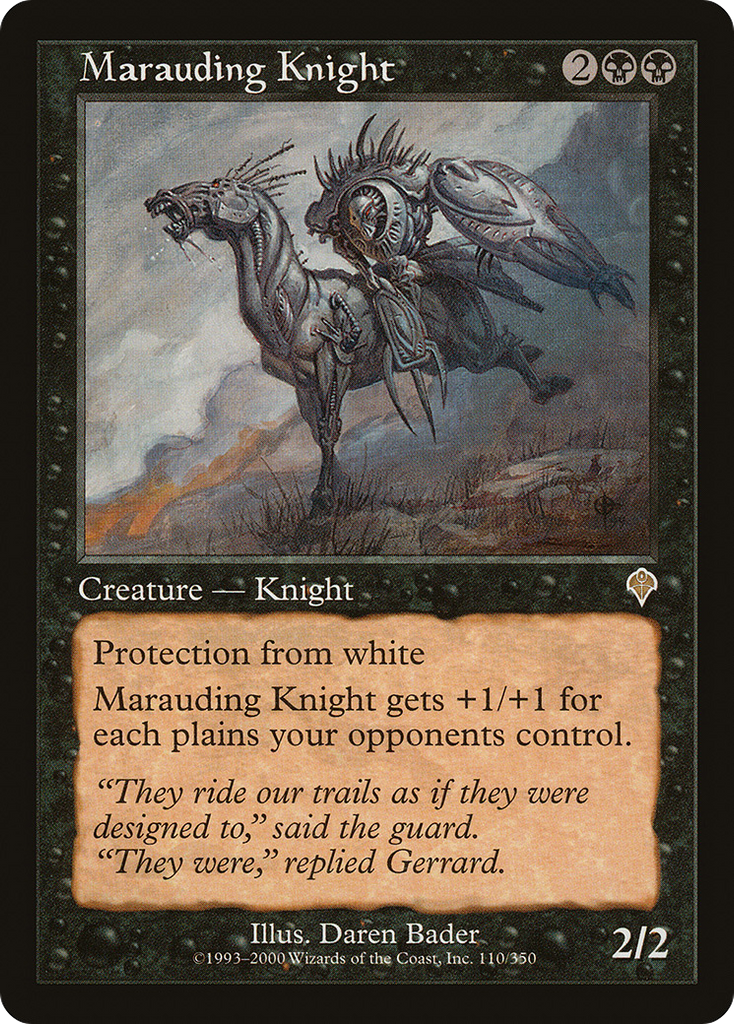 Magic: The Gathering - Marauding Knight - Invasion