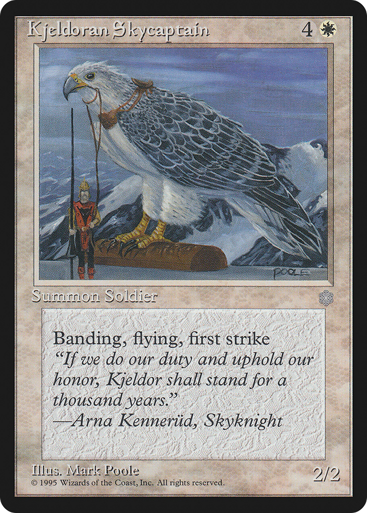Magic: The Gathering - Kjeldoran Skycaptain - Ice Age