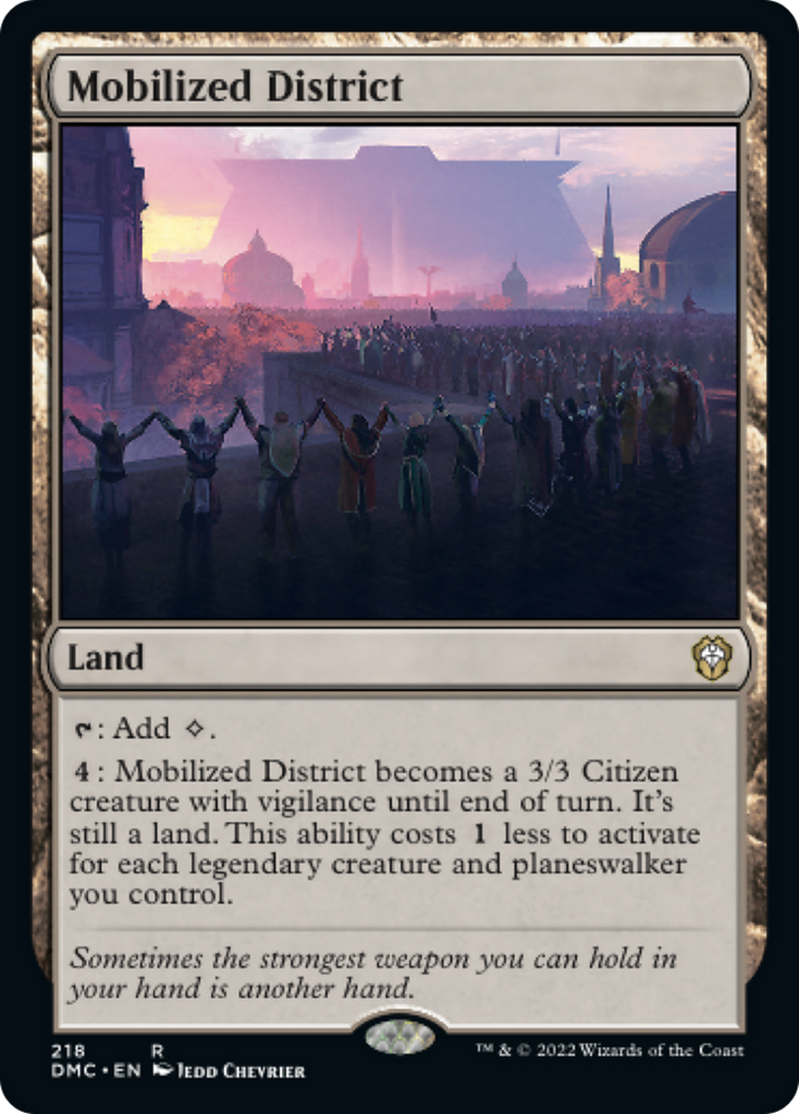 Magic: The Gathering - Mobilized District - Dominaria United Commander