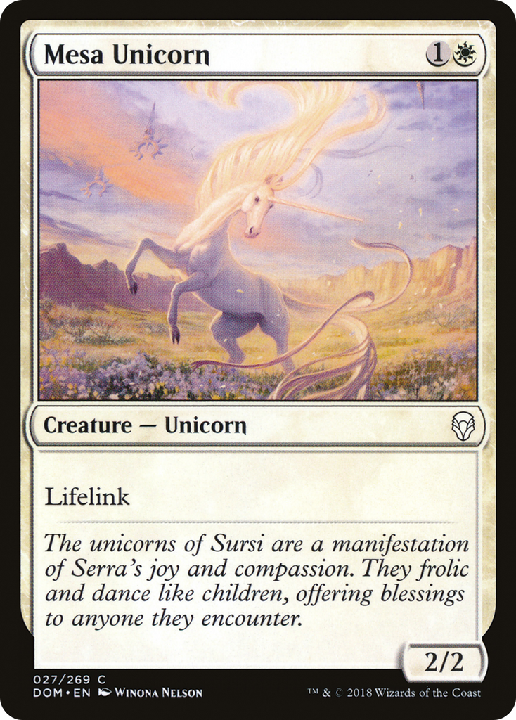 Magic: The Gathering - Mesa Unicorn - Dominaria