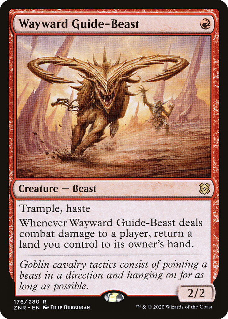 Magic: The Gathering - Wayward Guide-Beast Foil - Zendikar Rising