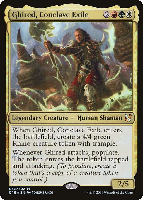 Magic the Gathering - Ghired, Conclave Exile Foil - Commander 2019