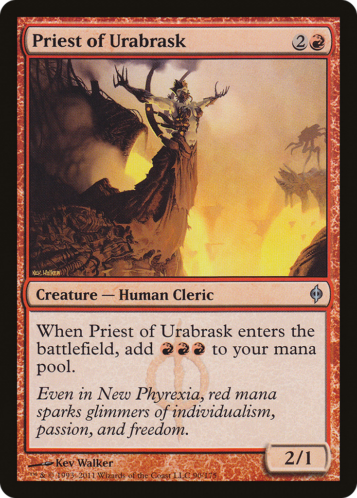 Magic: The Gathering - Priest of Urabrask - New Phyrexia